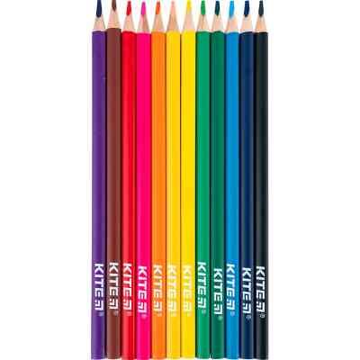 Карандаши цветные Kite Classic тригранні, 12 кольорів (K-053) Винница