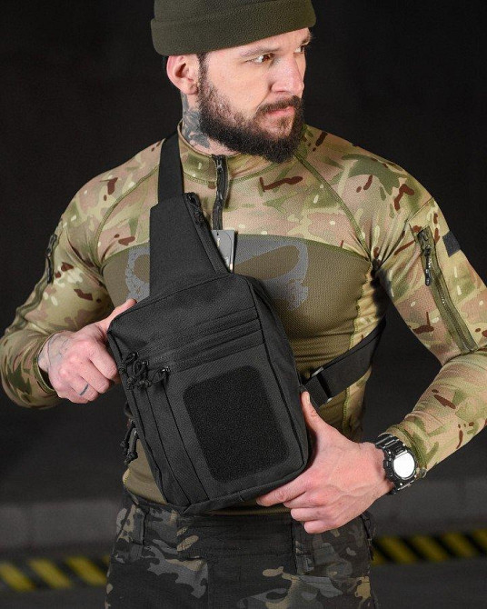 Нагрудна сумка-катура Silver knight black ВТ3950 Одеса - фото 1