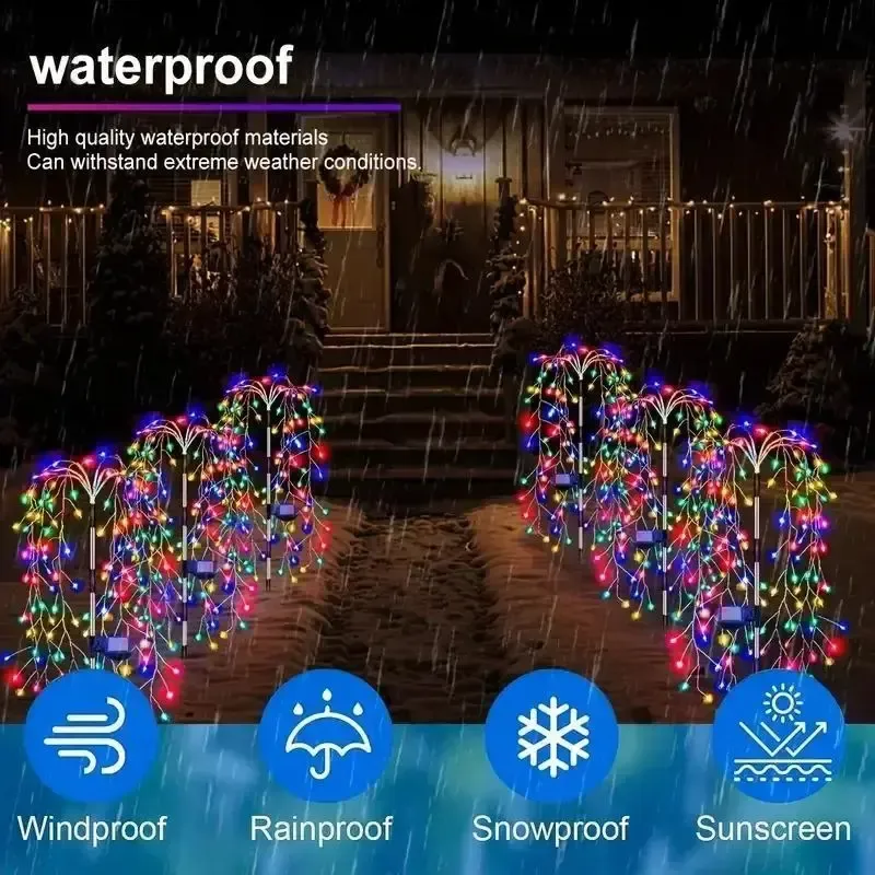 Садовый светильник "Ива" на солнечной батарее, комплект из 2х штук (SFK-46) Коломыя - изображение 6