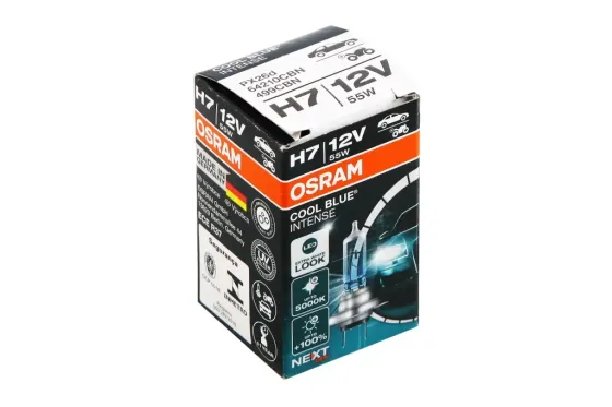 Лампа галогенная 12В  H7 Osram 55 5000К Cool Blue Intense Винница