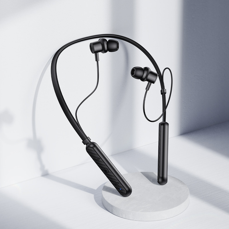 Беспроводные спортивные наушники BOROFONE BE72 Sun neck hanging BT earphones Black Одесса - изображение 9