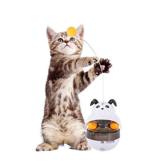 Игрушка DT-653 Неваляшка Барашек для котов с шариками и кормушкой Київ