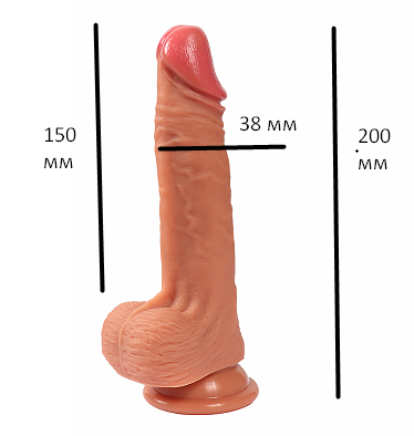 Фаллоимитатор Kevin penis телесный без вибрации Sex Aura Киев