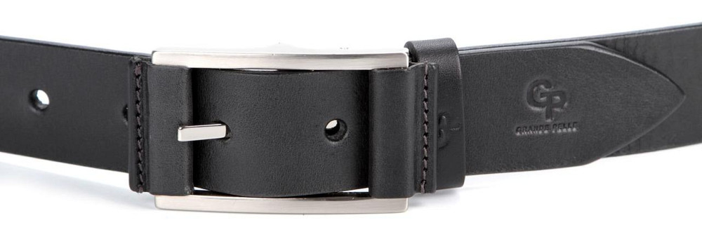 Стильный ремень под брюки GRANDE PELLE 00869 Черный Киев - изображение 2