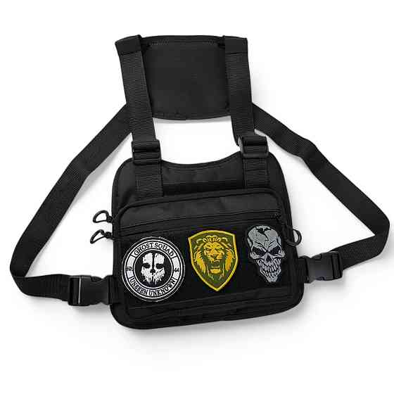 Чоловіча сумка через плече нагрудна, Чоловіча тактична армійська сумка однолямочна IP-23 Івано-Франківськ