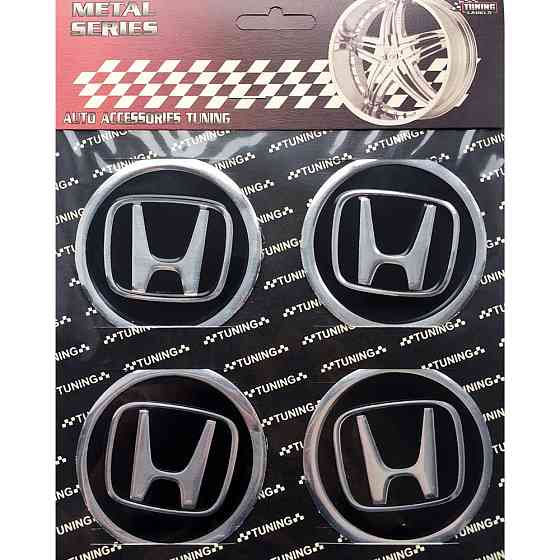 Наклейки на диски/ковпаки Honda 60мм 4шт чорний Київ