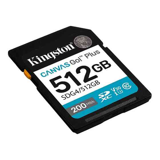 Карта пам'яті SDXC (UHS-1 U3) Kingston Canvas Go! Plus 512Gb class 10 A2 V30 (R200MB / s, W160MB / s) Одеса