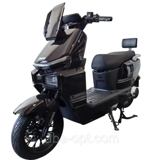 ЭЛЕКТРИЧЕСКИЙ МОПЕД CORSO Dexter DX 2000W-72V-35Ah GraFen шины 12