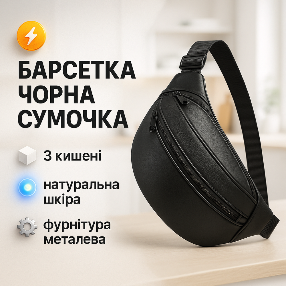 Мужская бананка для ежедневного ношения, Мужская кожаная бананка среднего размера OG-36 Львов - изображение 19