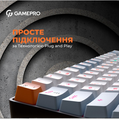 Клавіатура GamePro MK130R Hot-Swap Red Swich RGB USB UA Black (MK130R) Вінниця - фото 10