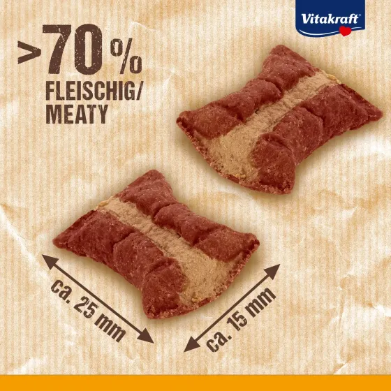 Мягкие мини закуски для собак Витакрафт Vitakraft Treaties MINIS лакомство с ливерной колбасой, 48 г Винница