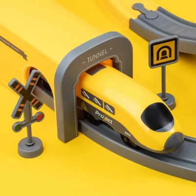 Залізниця Otamanko Мандрівний Експрес електрична залізниця 92 деталей, жовтий (AU6881AB) Вінниця - фото 4