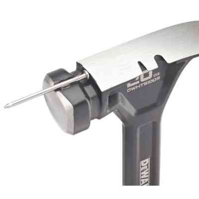 Молоток DeWALT CURVE-CLAW, суцільнометалевий, 567 г, з гвоздодером. (DWHT51009-0) Вінниця