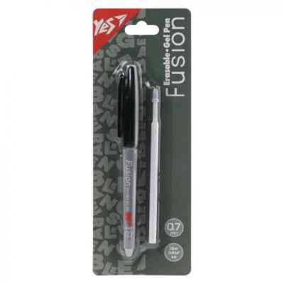 Ручка гелевая Yes пиши-стирай Fusion Graphite в наборе со стержнем 0,7 мм синяя (420461) Винница