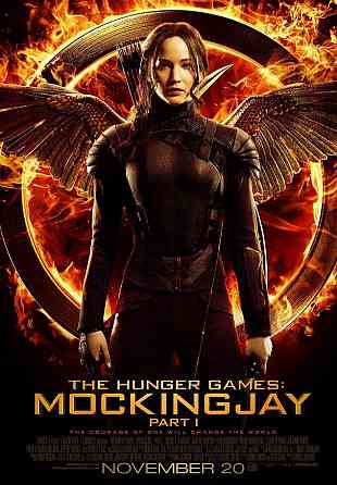 Постер "Hunger Games (Mockingjay Part 1 Katniss)" 61 x 91,5 см Рівне
