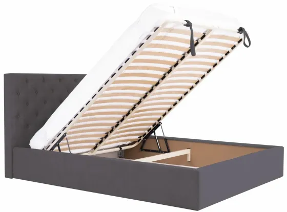Ліжко Coventry Comfort 140 х 200 см Місті Dark Grey З підйомним механізмом та нішою для білизни Темно-сірий Київ