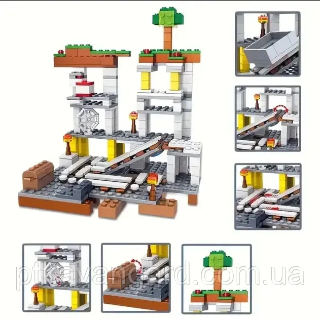 Конструктор блоковий Майнкрафт шахта 475 деталей 9108 в пакеті Хмельницький - фото 3