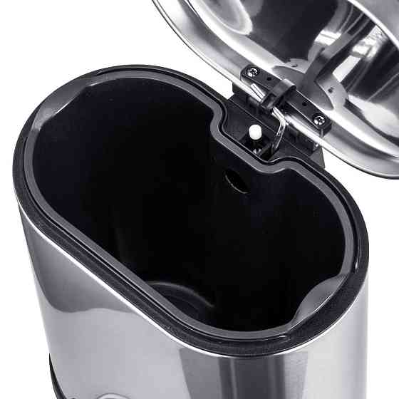 Відро для сміття з плавним закриттям овальне Mixxus Premium Topper-TC0205 SS Color 5л колір нержаві ( 31163 ) Харьков
