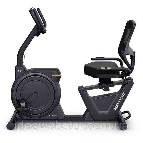 Горизонтальний велотренажер Hop-Sport HS-5000L Ranker чорно-золотистий Київ