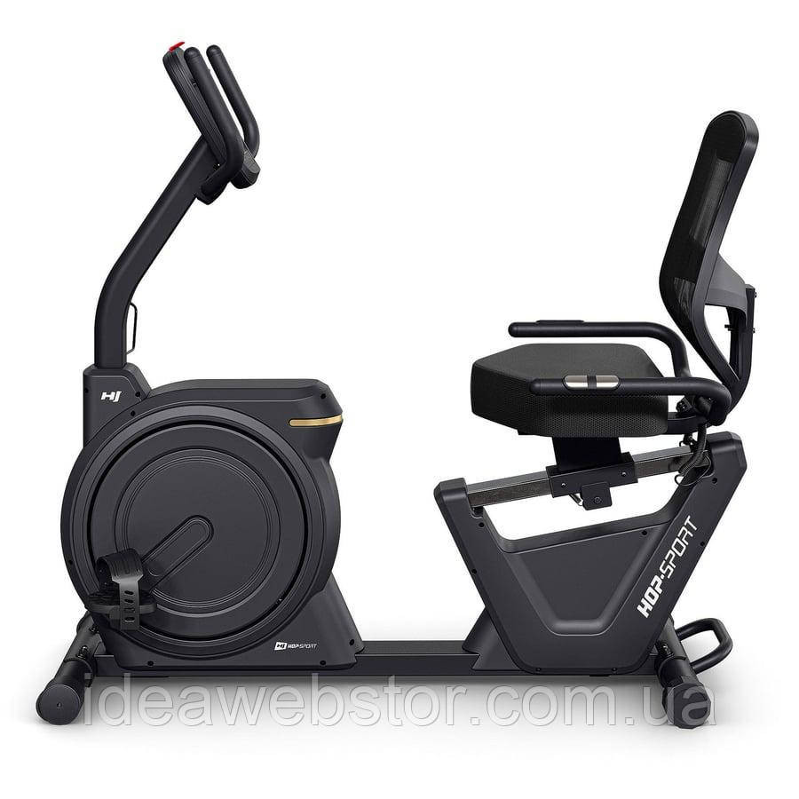 Горизонтальний велотренажер Hop-Sport HS-5000L Ranker чорно-золотистий Київ - фото 2