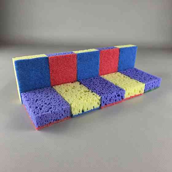 Губка кухонна для посуду 10 шт. Bubble Max (Супер Торба) (1 пачка) Харків