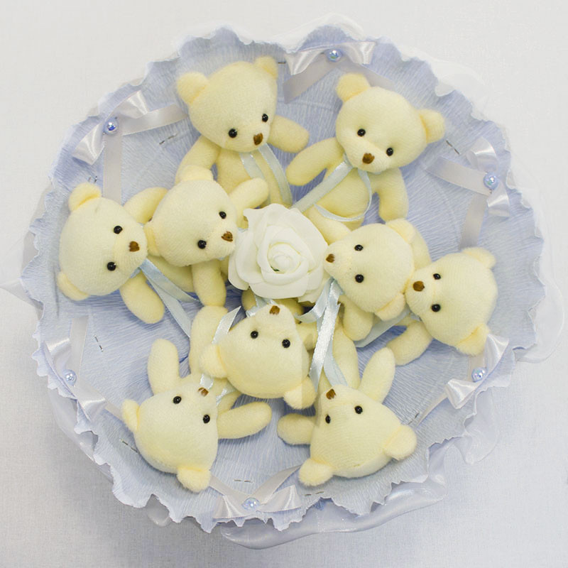 Букет з іграшок Ведмедики блакитний 5350IT з 9ю іграшками Вінниця - фото 3