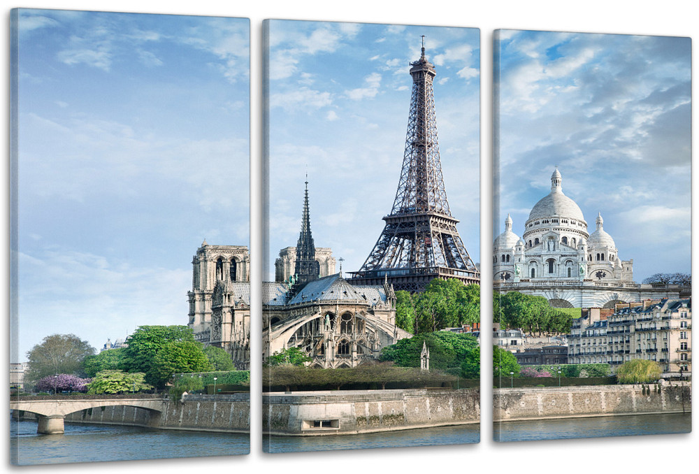 Модульная картина в гостиную / спальню    Франція        ART-051_3A 100х150 см Киев - изображение 1