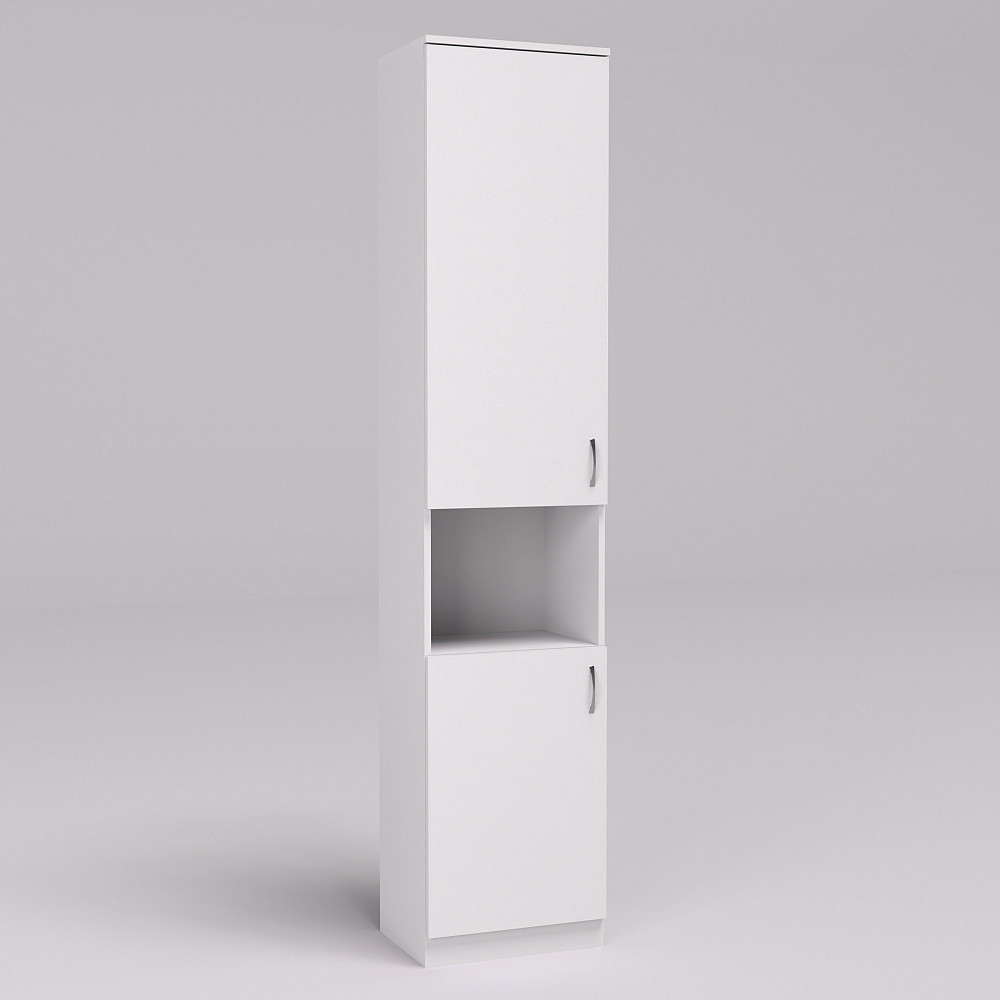 Шкаф офисный ОПК-1, Белый, 450/340/2100 Львов - изображение 1