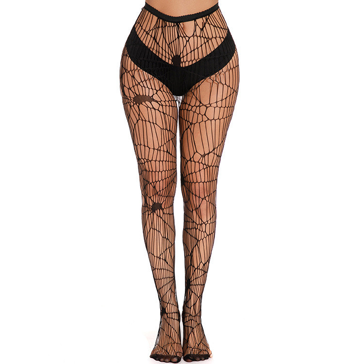 Колготки с рисунком паутины one size черный Киев - изображение 1
