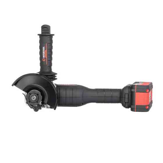 Шліфмашина акумуляторна INTERTOOL WT-0366, безщіткова 20 В, 125 мм, 10000 об/хв, Li-ion - із системою плавного пуску Львів