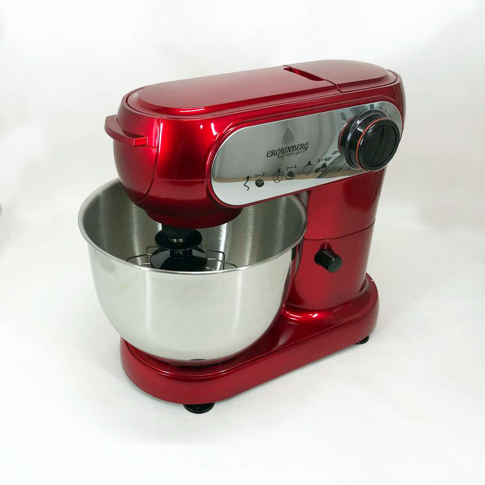 Кухонный помощник миксер тестомес планетарный Crownberg CB 3404, Мощный ручной миксер CA-46 Львов - изображение 12