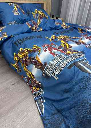 Комплект детского постельного белья Фланель, Koloco Полуторный 150х210 с разноцветным принтом (88-064) Киев