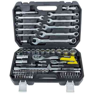 Набір інструментів Sigma насадок торцевих та біт 1/4&quot;, 1/2&quot; 82шт CrV mid (6001551) Вінниця