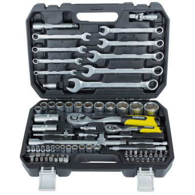 Набір інструментів Sigma насадок торцевих та біт 1/4&quot;, 1/2&quot; 82шт CrV mid (6001551) Вінниця - фото 2