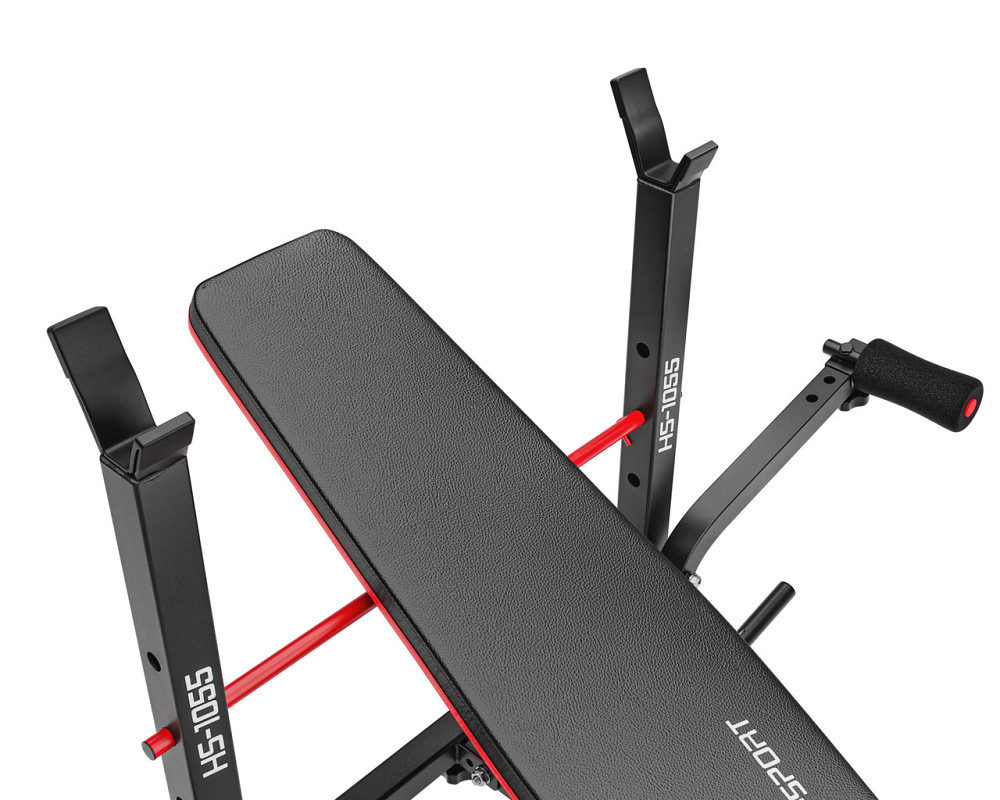 Набір Hop-Sport Premium 38кг з лавою HS-1055 Pro, штангою та гантелями Киев - изображение 8