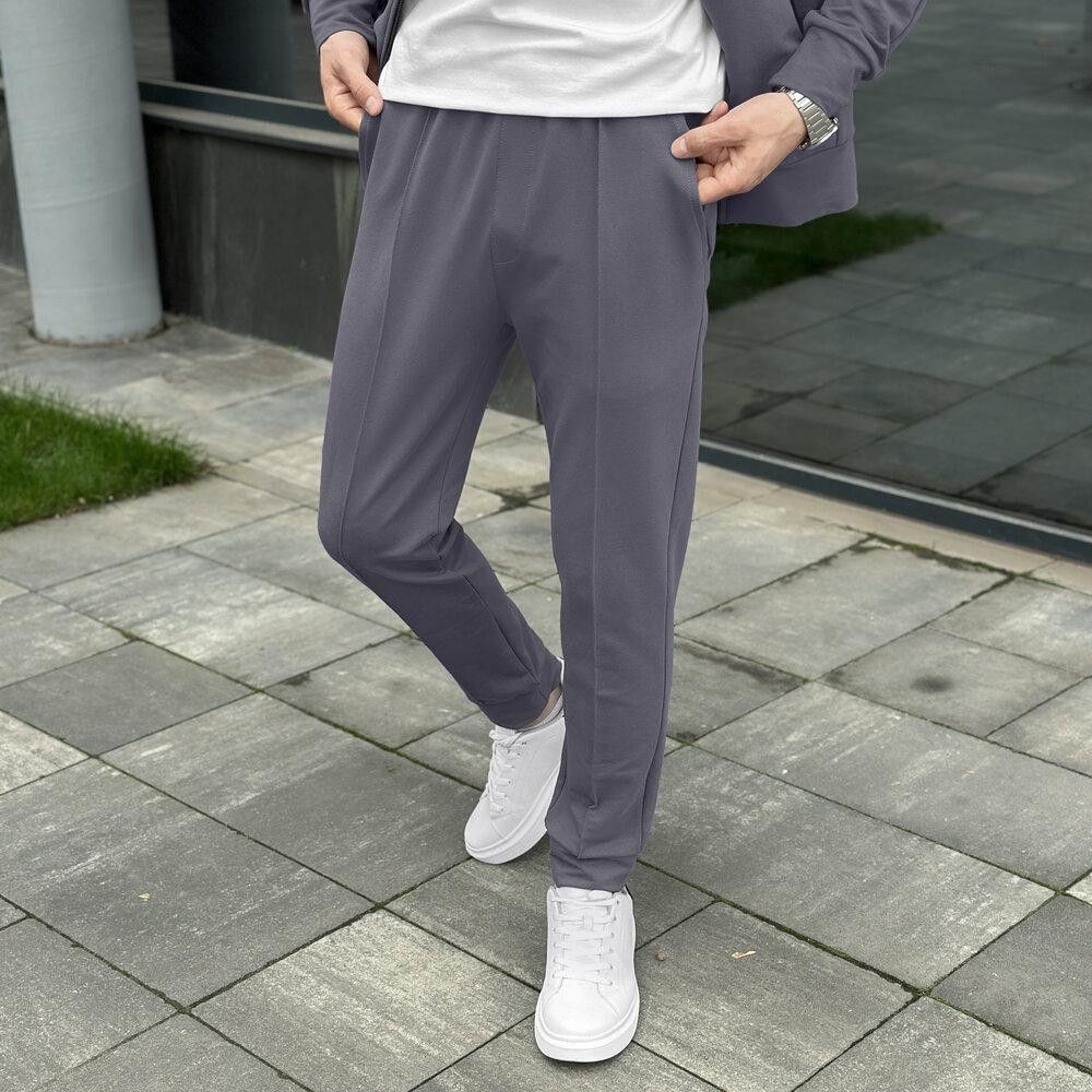 Темно-сірий спортивний костюм для чоловіків. Комплект штани і кофта сірий Pobedov Alpha Київ - фото 6