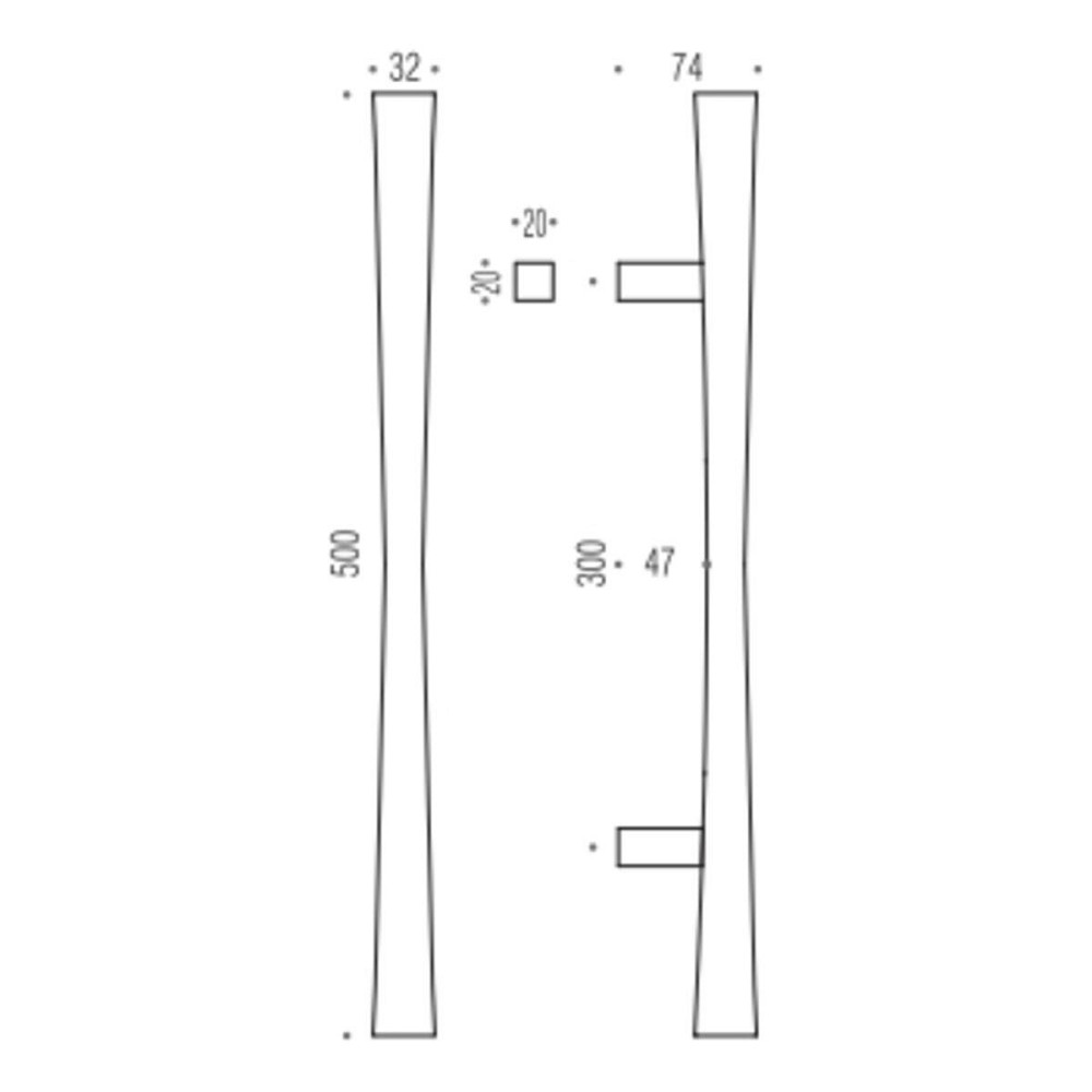 Ручка Colombo Noa ID16 / A (500) мат.хром тягн. Киев - изображение 2