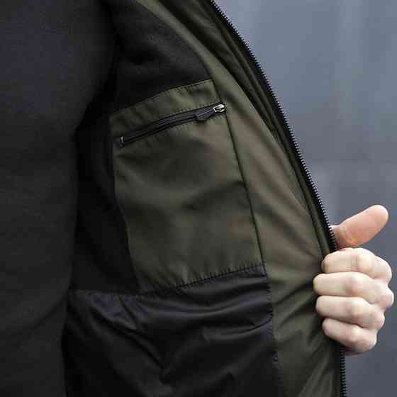 Мужская зимняя куртка хаки с капюшоном Pobedov Winter Jacket Motive ЗИМА В2 Киев