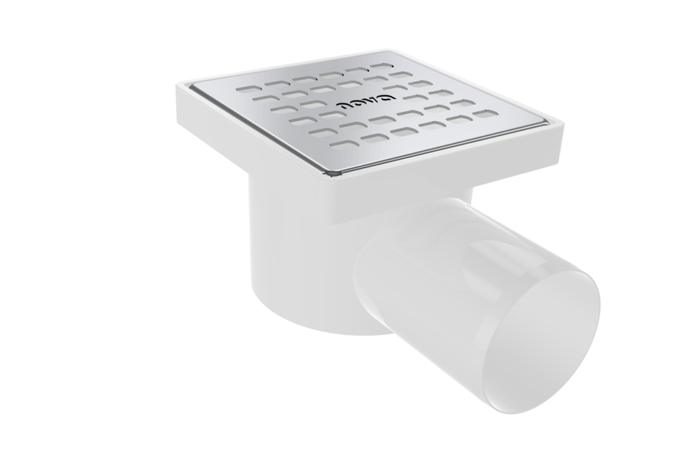 Трап сантехнічний нержавійка 10*10 боковий д50 NOVA Харків - фото 1