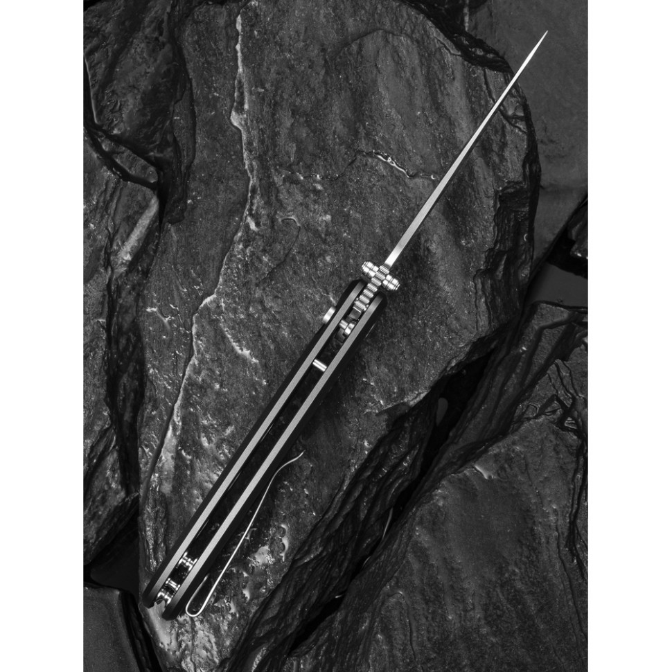 Ніж складаний туристичний Civivi Hyperpulse, (8.9 см) 14C28N / Aluminum сірий Киев - изображение 16