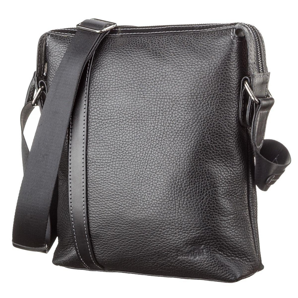 Сумка мужская кожаная Черная (SHVIGEL) Киев - изображение 13