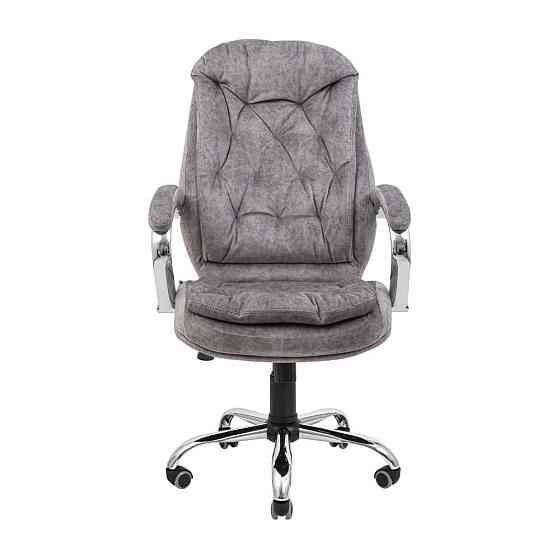 Офісне крісло керівника Venice Kemel Хром M2 Anyfix Сірий Київ