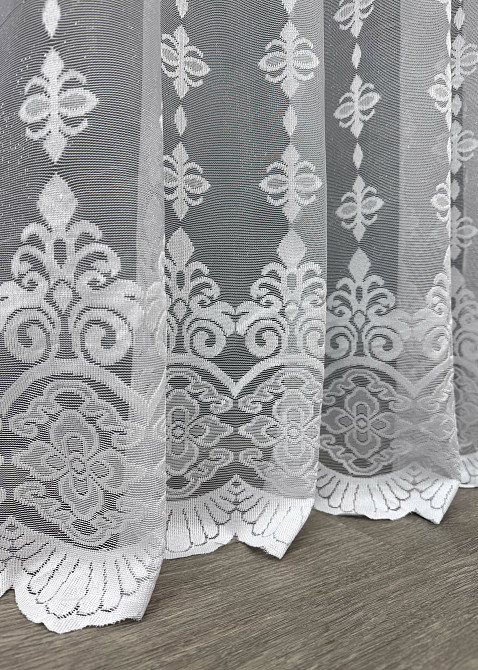 Тюль VR-Textil 1228т Жакард Білий 300х270 см (42-0430) Київ - фото 8