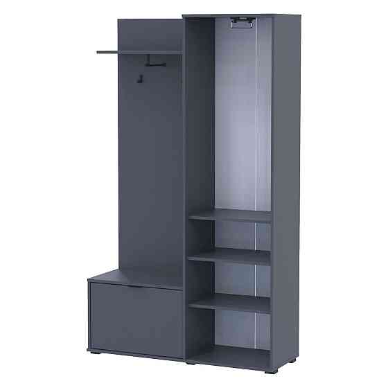 Прихожая с зеркалом Doros Дора 113,5х40х192 см Графит (DRS-011341) Львов