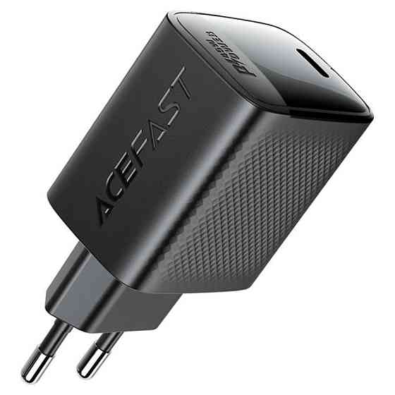 Мережевий зарядний пристрій ACEFAST A112 PD45W GaN single USB-C charger (EU) Black Одеса