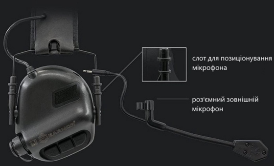 Навушники активні Earmor M32 MARK4 Оливковий Вінниця