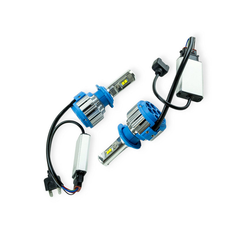 Автолампа H7 12V-24V T1 6000K 3500L радіатор з вентилятором та обманкою LED Мукачево - фото 1