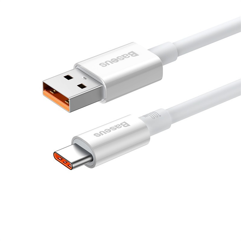 Кабель Baseus Superior Series Fast Charging Data Cable USB to Type-C 100W 2m Moon White Киев - изображение 3