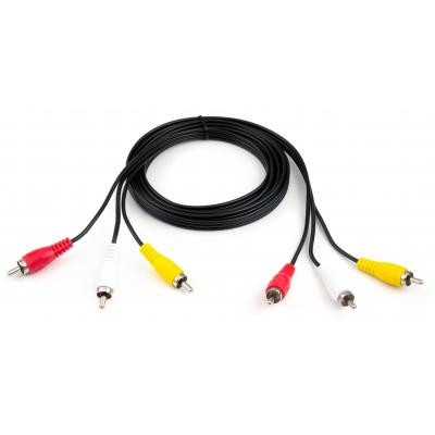 Кабель мультимедійний 3RCA to 3RCA 1.8m Vinga (VCP3RCA1.8) Вінниця - фото 2