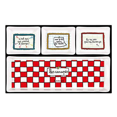 Таця на 4 тарілки "Log-Canapes" 7,5х26 см. Рівне - фото 1